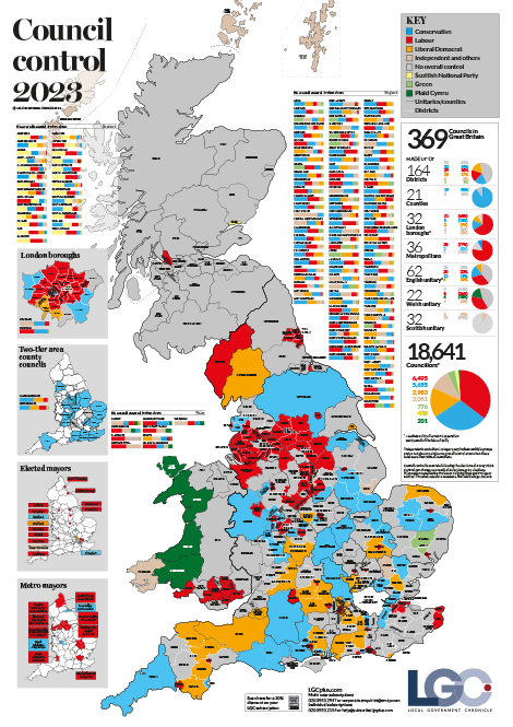 The LGC Council Control Map 2023 | Local Government Chronicle (LGC)