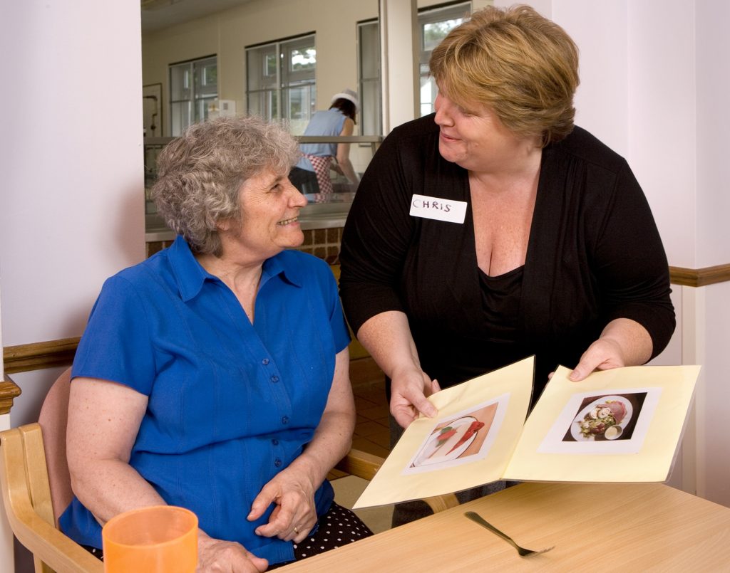 Improving nutrition in dementia through menu picture cards and cooking