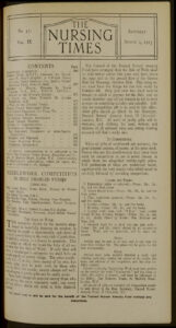 Issue: 431 1913-08-02 | Nursing Times