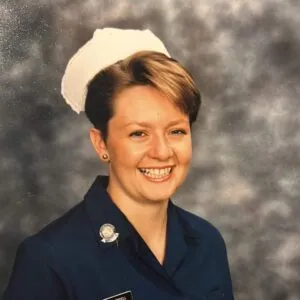 Jacqueline Totterdell as a nurse